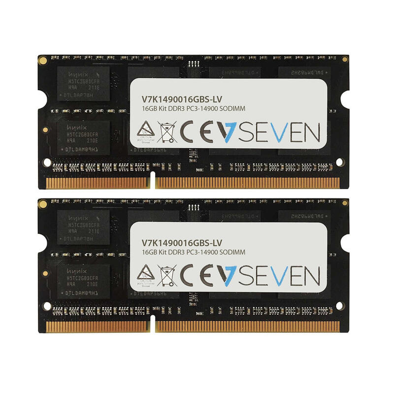 Memoria Ram V7 16gb Ddr3 Pc3-14900 - 1866mhz So-Dimm - V7k1490016gbs-Lv