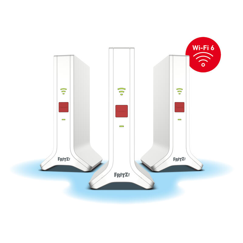 Mesh Set 4200 Doble Banda (2,4 Ghz 5 Ghz) Wi-Fi 6e (802.11ax) Rojo, Blanco 2x2/4x4