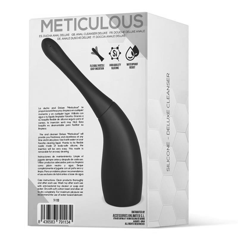 Ducha Anal Meticulous Deluxe Silicona Negro