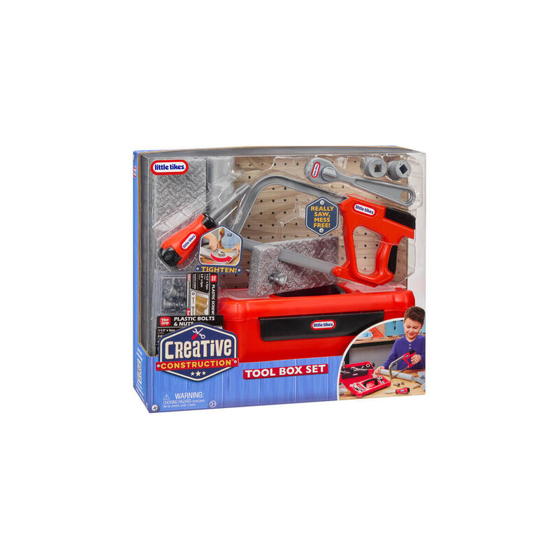 Mga Entertainment Little Tikes Creative Construction - Juego De Caja De Herramientas, Herramientas Para Niños 643262-Euc
