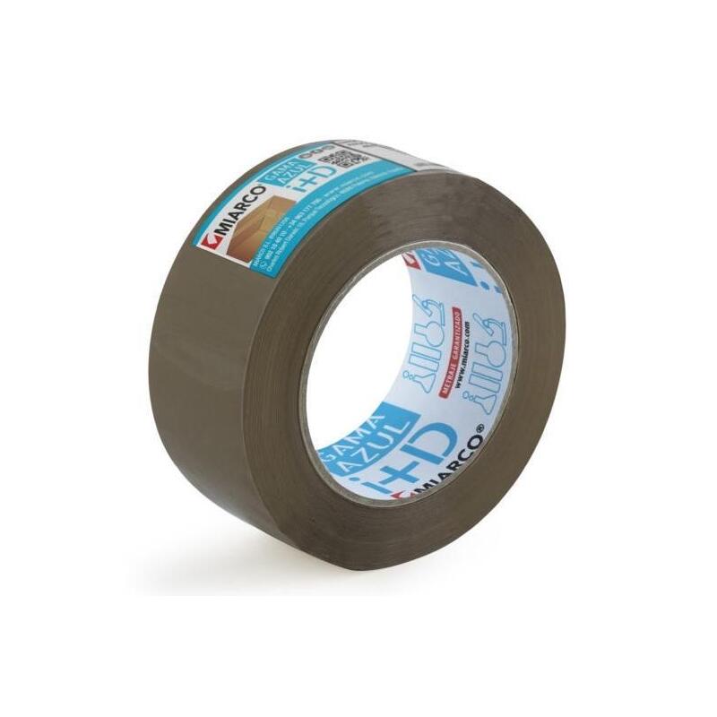 Miarco Cinta De Embalaje Gama Azul Rollo 48x132 Marrón Pack -6 Ud-