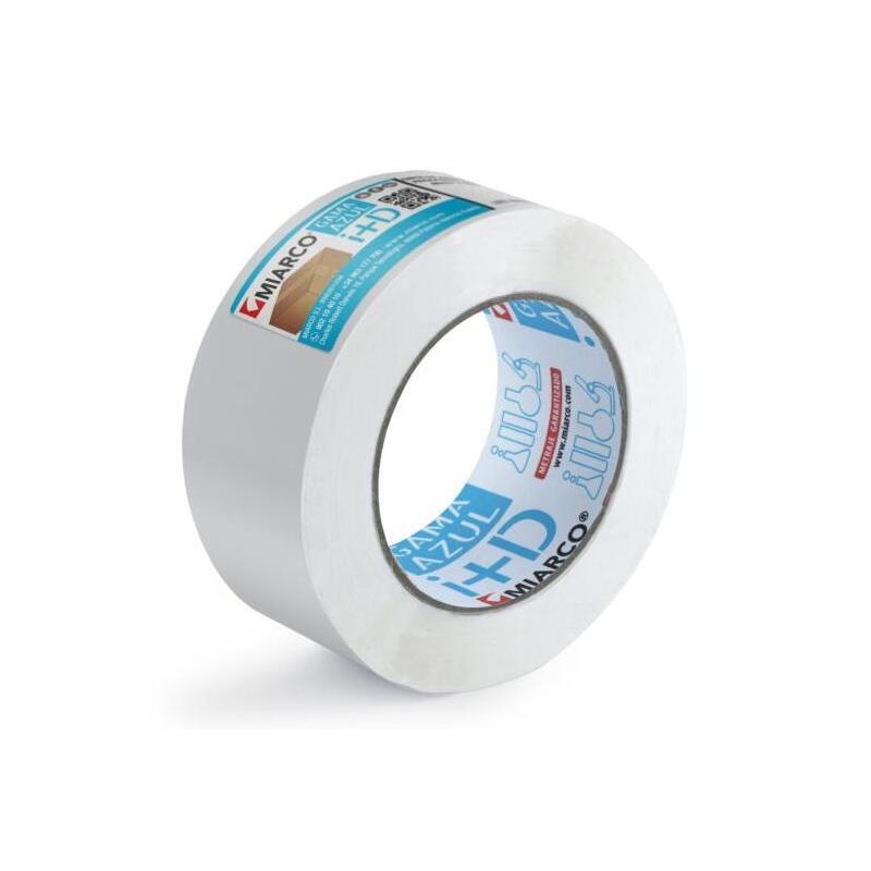 Miarco Cinta De Embalaje Gama Azul Rollo 48x66 Blanco Pack -6 Ud-