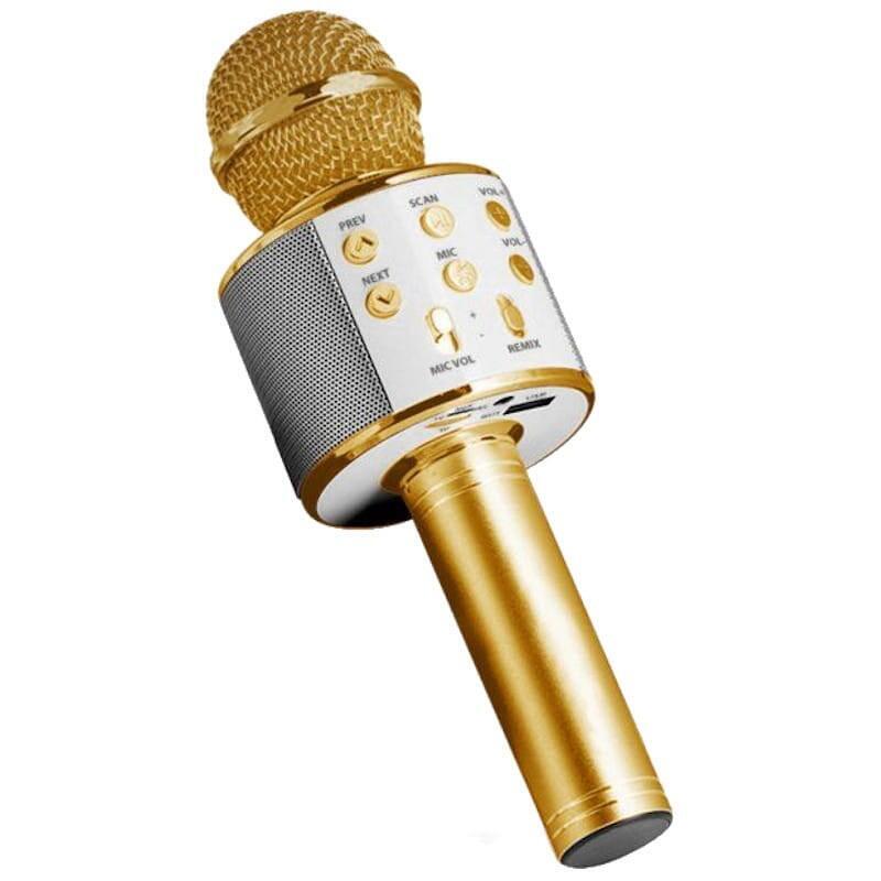 Micrófono De Karaoke Inalámbrico Para Niños Dorado