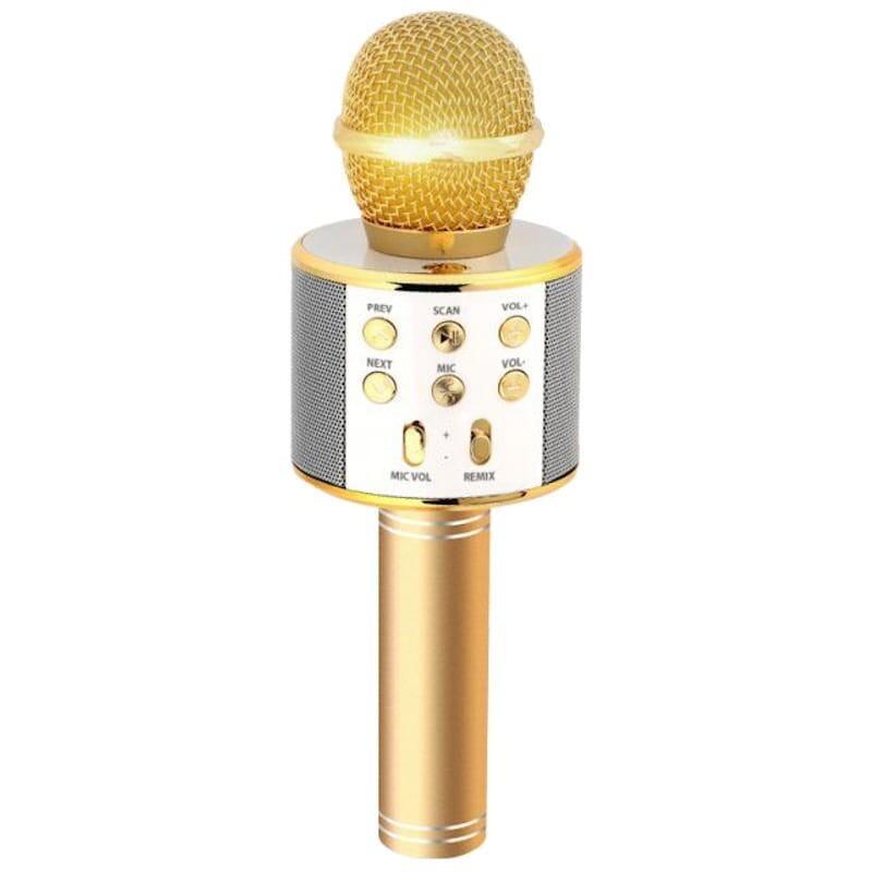 Micrófono De Karaoke Inalámbrico Para Niños Dorado