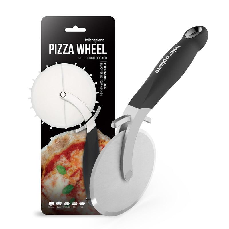 Microplane Professional Xl Pizza-Cutter Wheel Con Teig-Docker