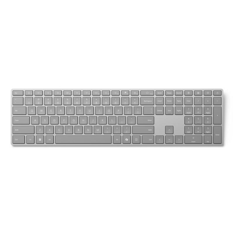 Microsoft Surface Teclado Bluetooth Copilot Plata.