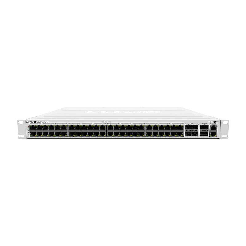 Mikrotik Crs354-48p-4s+2q+Rm Cloud Router Switch 354-48p-4s+2q+Rm With 48 X Gigabit Rj45 Lan (All Poe-Out), 4 X 10g Sfp+ Cages,