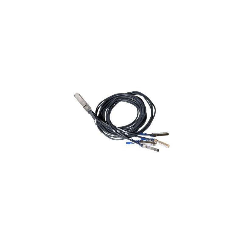 Mikrotik Dq+Bc0003-Ds+ Cable De SeparaciÓ N (200g To 4x50g, 100g To 4x25g, 40g To 4x10g), 3m. Permite Dividir Un Ú Nico Puerto Qsfp56 De 200 Gigabits En Cuatro Conexiones Independientes De 50 Gigabits, Ideal Para Maximizar El U
