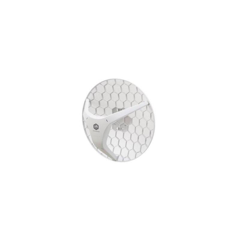 Mikrotik Lhg 5 Ax Cpe Con Antena De 5 Ghz De 24,5 Dbi, ConexiÓ N InalÁ Mbrica 802.11a/N/Ac/Ax De 5 Ghz, Cpu De 800 Mhz, 256 Mb De Ram, 1 Gigabit Ethernet, Poe, Fuente De AlimentaciÓ N, Montaje En Poste, Routeros L3