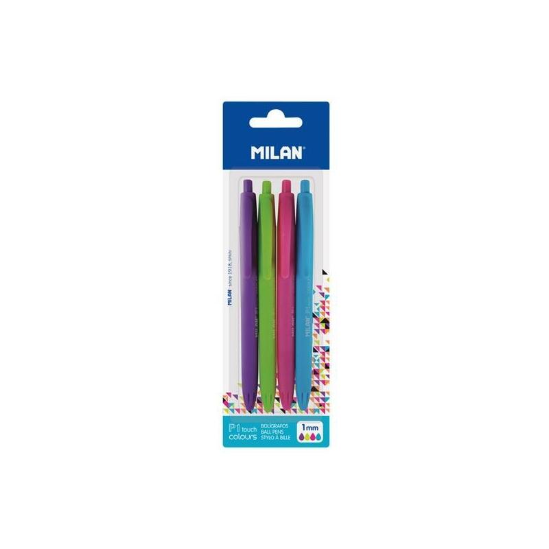 Milan Bolígrafo P1 Colours Blíster 4u C/Surtidos