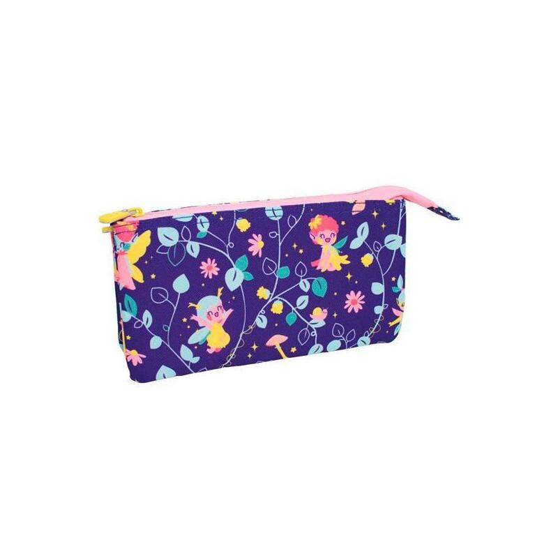 Milan Portatodo 5 Compartimentos Serie Especial Fairy Tale Lila