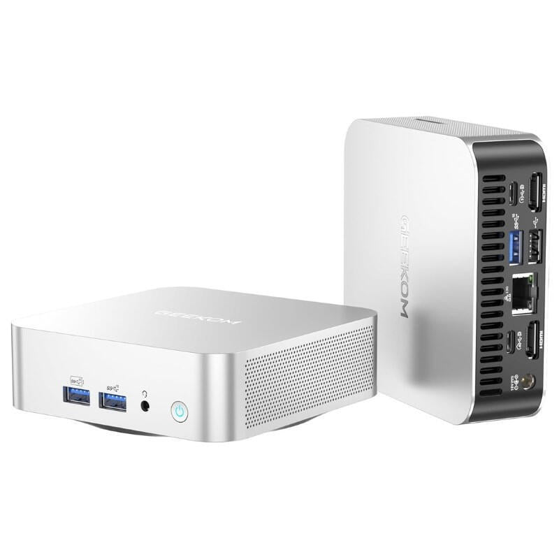 Mini Pc Geekom A6 Amd Ryzen 7 6800h 16gb 1tb Win 11 Pro Plata