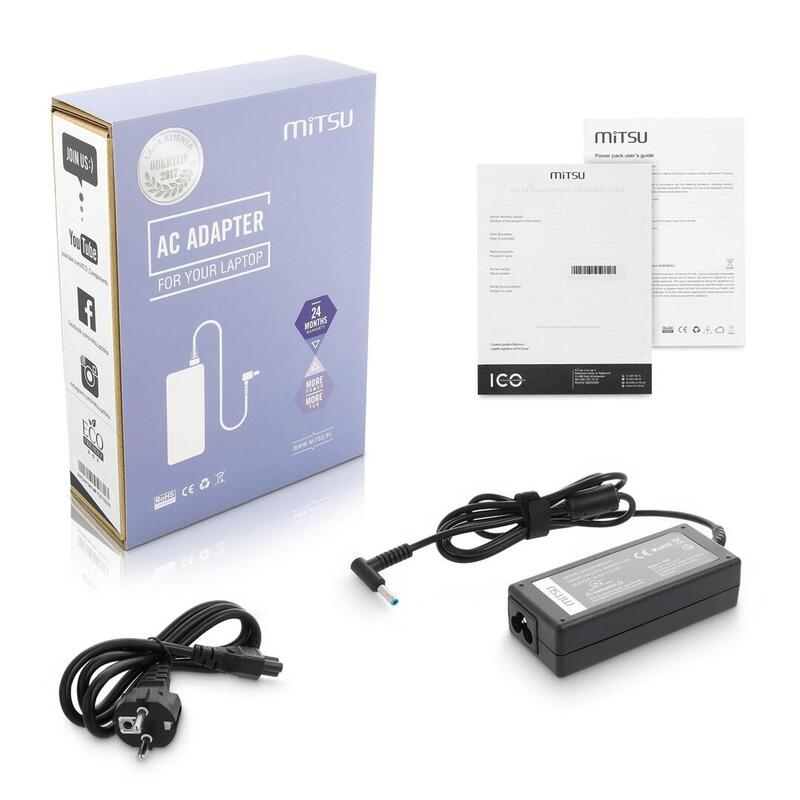 Mitsu Cargador/Cargador De Portátil Zm/Hp195333p 19,5v 3,33a (4,5x3,0 Pin) - Hp 65w