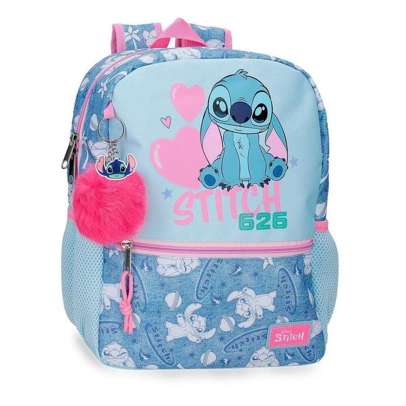Mochila Hearts Stitch Disney 33cm Adaptable
