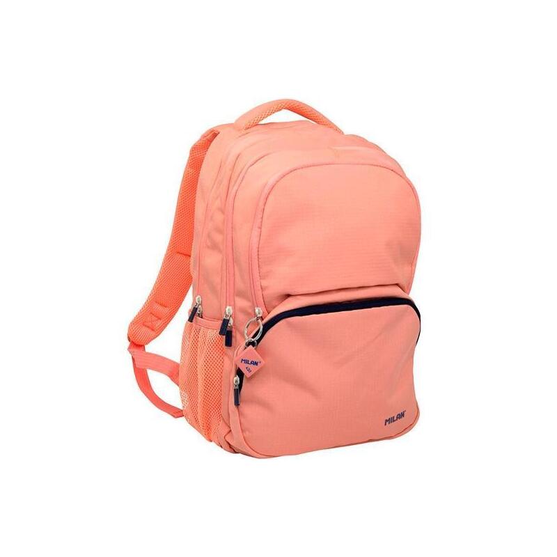 Mochila Milan Escolar 4 Cremalleras 25l Serie 1918 Rosa