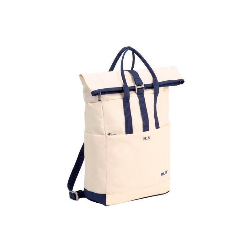 Mochila Milan Urbana C/Cierre Superior Enrrollable 10l Serie 1918 Beige