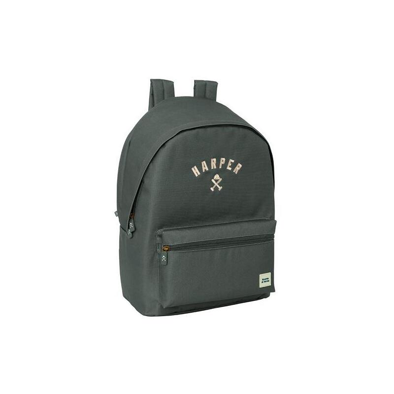 Mochila Safta Doble Para Portatil 15,6"+Usb Harper & Neyer "Grey"