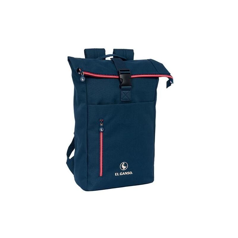Mochila Safta Solapa Para Portátil 15,6" El Ganso "Classic" 15,3l Azul