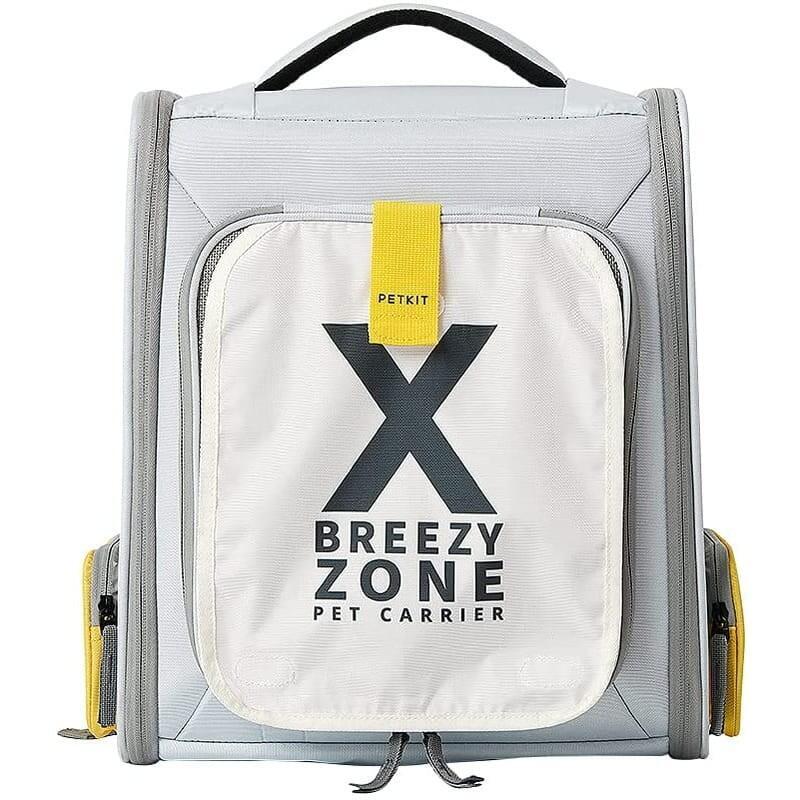Mochila Transportín Para Mascota Breezy Xzone Pet Carrier Gris