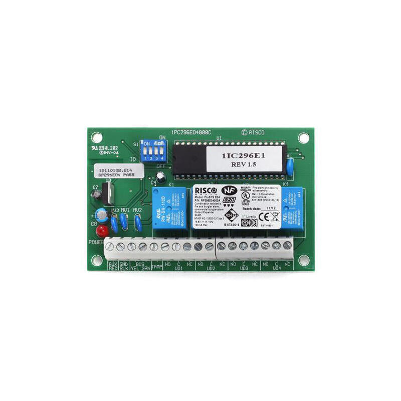 Módulo Expansor De 4 Salidas A Relé De Grado 3 Para Centrales Lightsys+