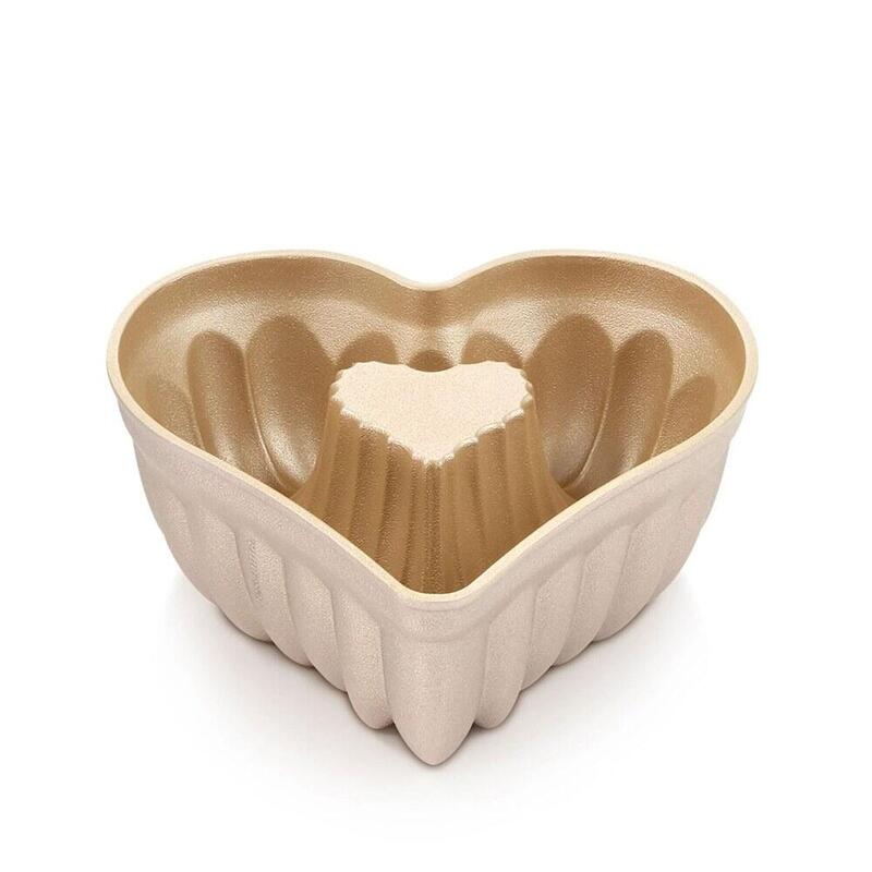 Molde Bundt En Forma De Corazón, Delícia, 16,4 X 16 X 6,1 Cm