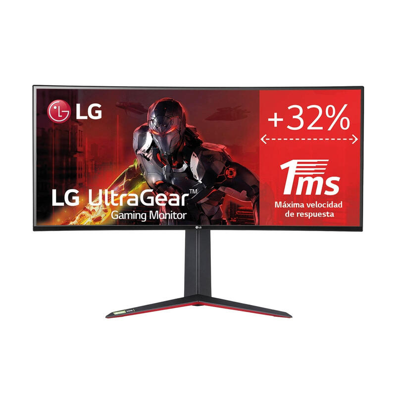 Monitor 34gn850p-B 34" (3440x1440) Uwqhd Gaming Gebogen Curved 144 Hz Nano Ips Usb Hub 3,0 21:9 Dp 1ms
