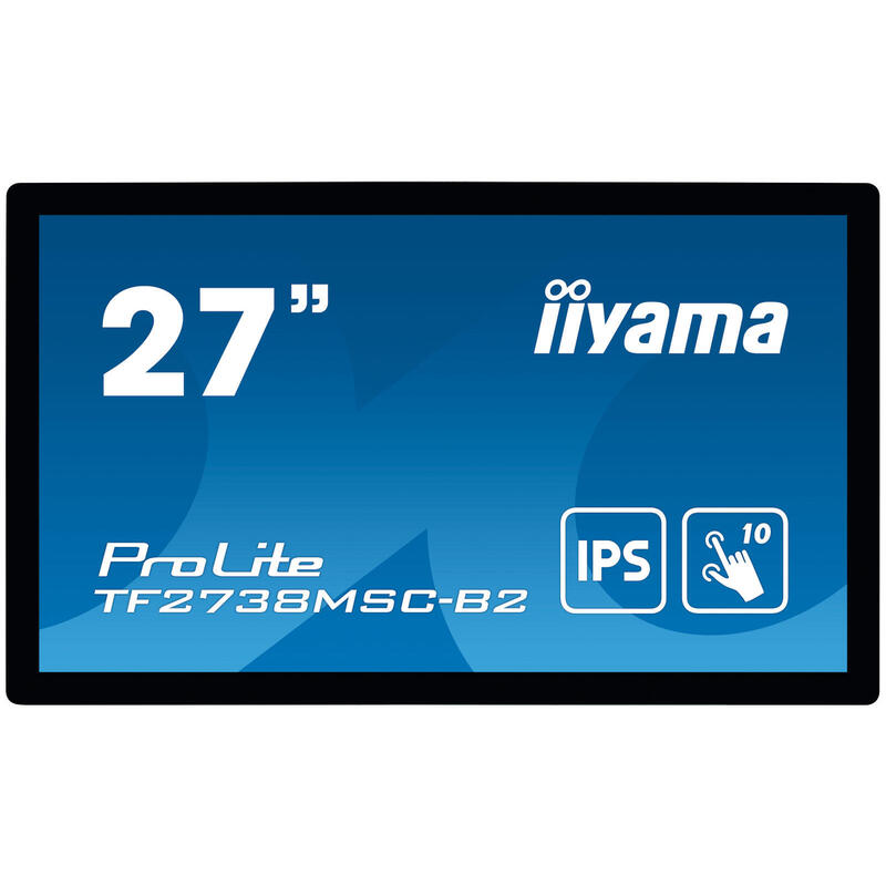 Monitor Iiyama 27 Pl Tf2738msc-B2 Ips Touch 16:9 Dvi Hdmi Dp Usb 5ms Sp