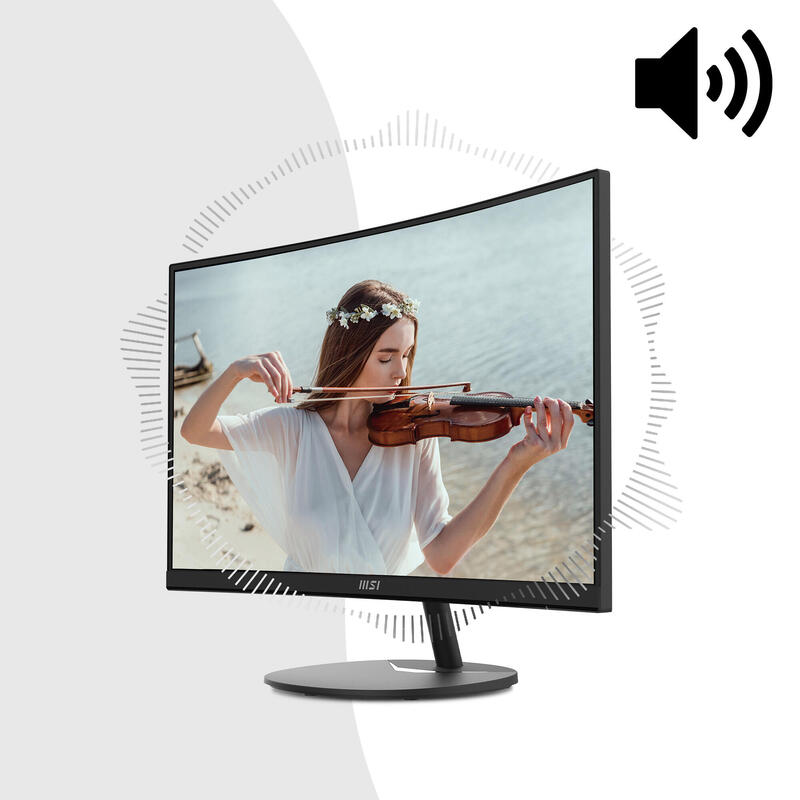 Monitor Led 27 Msi Pro Mp271ca Negro Curvo