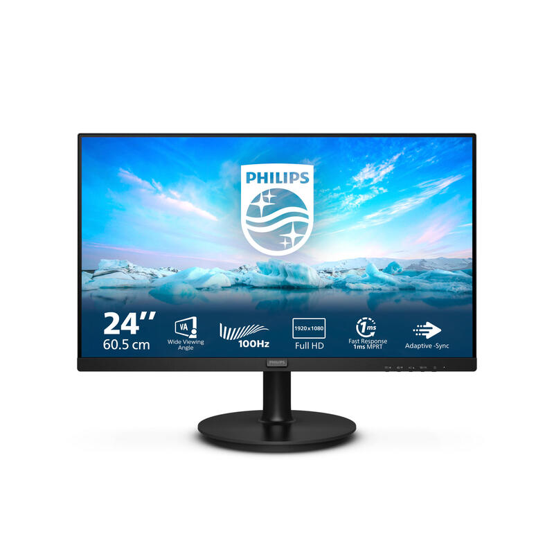 Monitor Philips 23.8" 241v8lab Hdmi Vga Altavoces 4ms