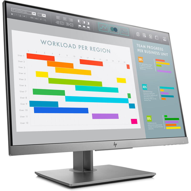 Monitor Reacondicionado Hp 24 E243i Elitedisplay Ips 5ms, 1000:1, Hdmi, Vga, Dp, Silver 1 Año De Garantia