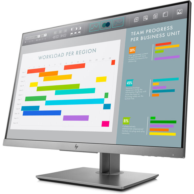 Monitor Reacondicionado Hp 24 E243i Elitedisplay Ips 5ms, 1000:1, Hdmi, Vga, Dp, Silver 1 Año De Garantia