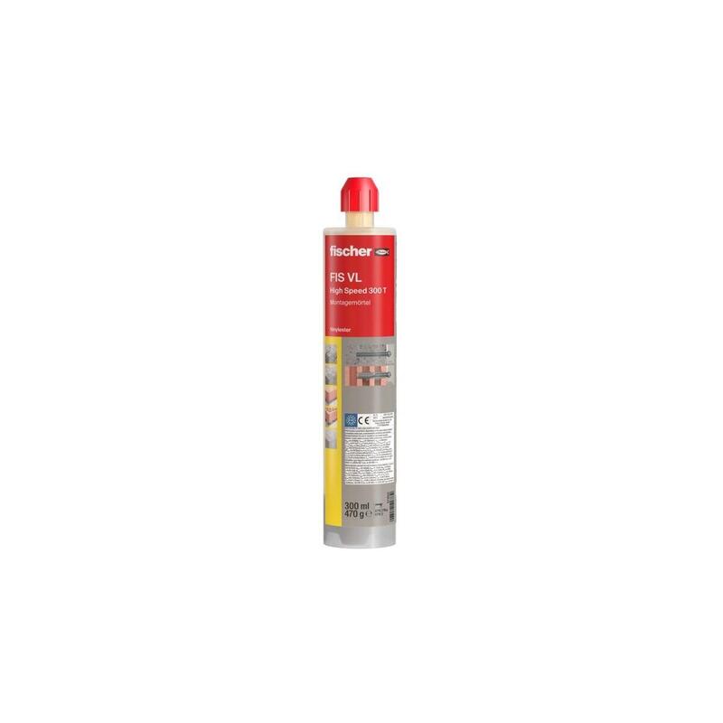 Mortero De Inyección Fischer Fis Vl 300 T High Speed ??Gris, 300ml, 1 Cartucho 571912