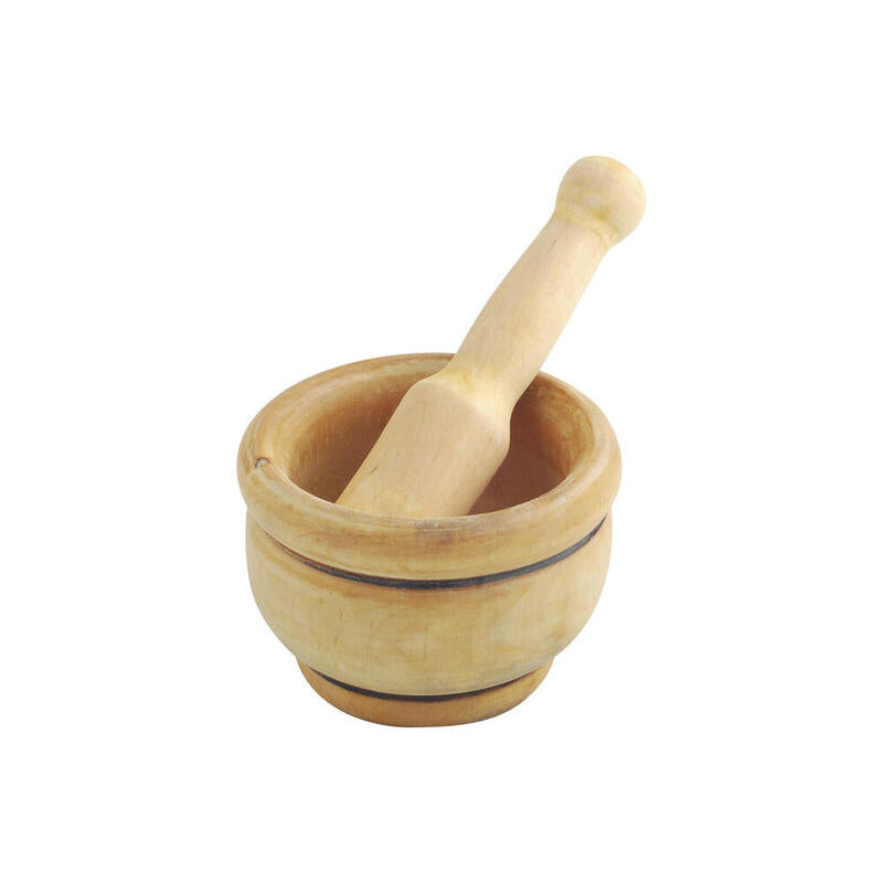 Mortero De Madera Con Maza Ø12cm