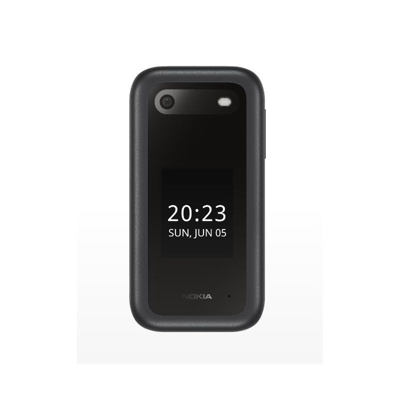 Movil Nokia 2660 Flip Negro, 2.8", Tft Lcd, 240 X 320, Unisoc, T107, Ram Interna 0.048 Gb, 0.128 Gb, Microsdhc, Dual Sim, Cã¡Mara Principal 0.3 Mp, 1450 Mah