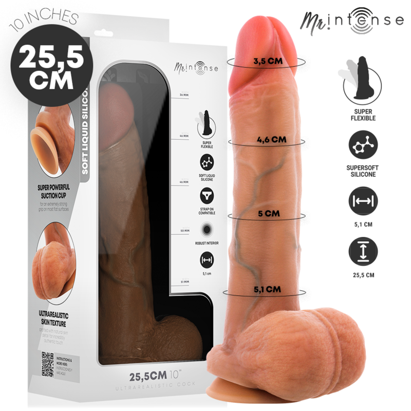 Mr Intense - Gary Xl Dildo Silicona 25.5 Cm -Ø- 5.1 Cm