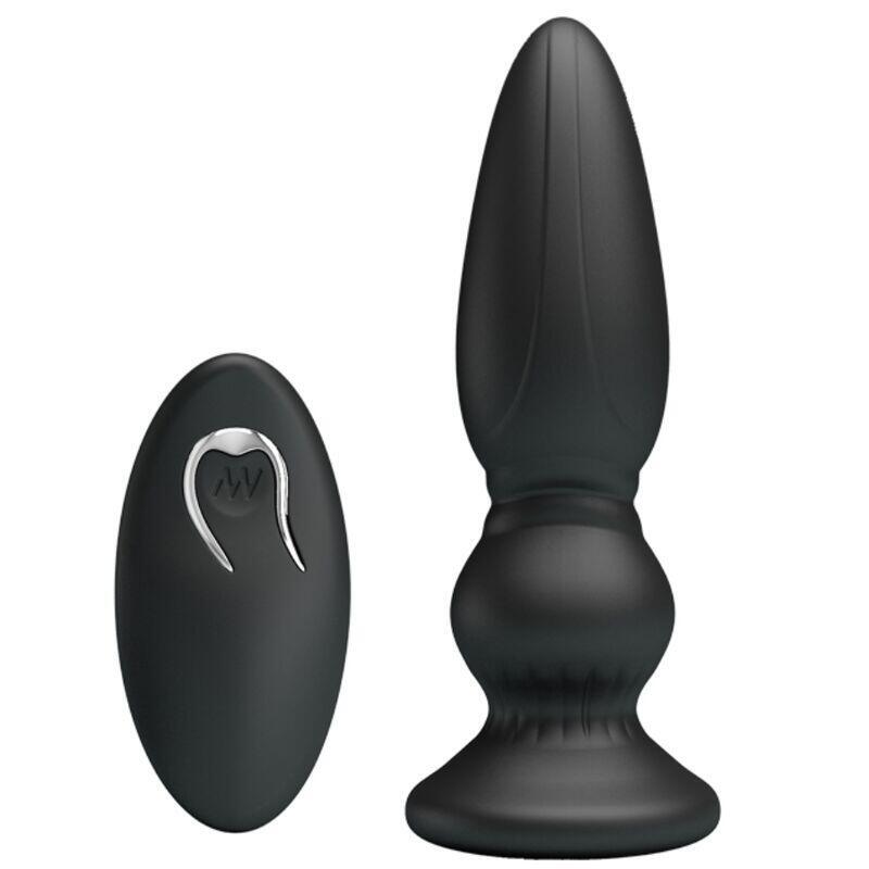 Mr Play - Vibrador Potente Control Remoto Anal Plug Negro