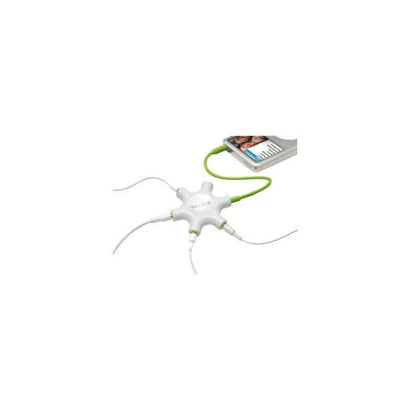 Multi Headphon Split 5 X 3,5mm F8z274bt, Green,White, 1x