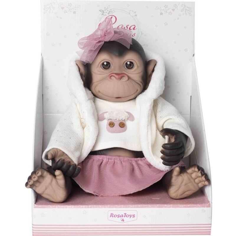 Muñeca Bebe Reborn Mono Capucha Y Falda