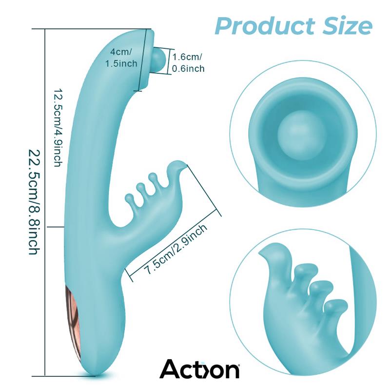 Vibración Doble Murly Soft Massaging Ball 360º Con 3 Motores