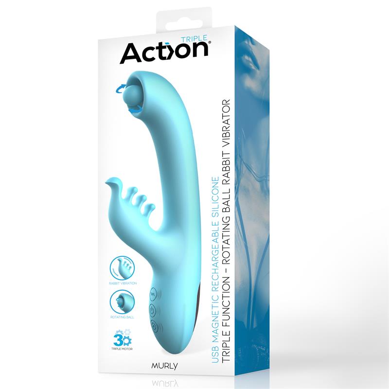 Vibración Doble Murly Soft Massaging Ball 360º Con 3 Motores