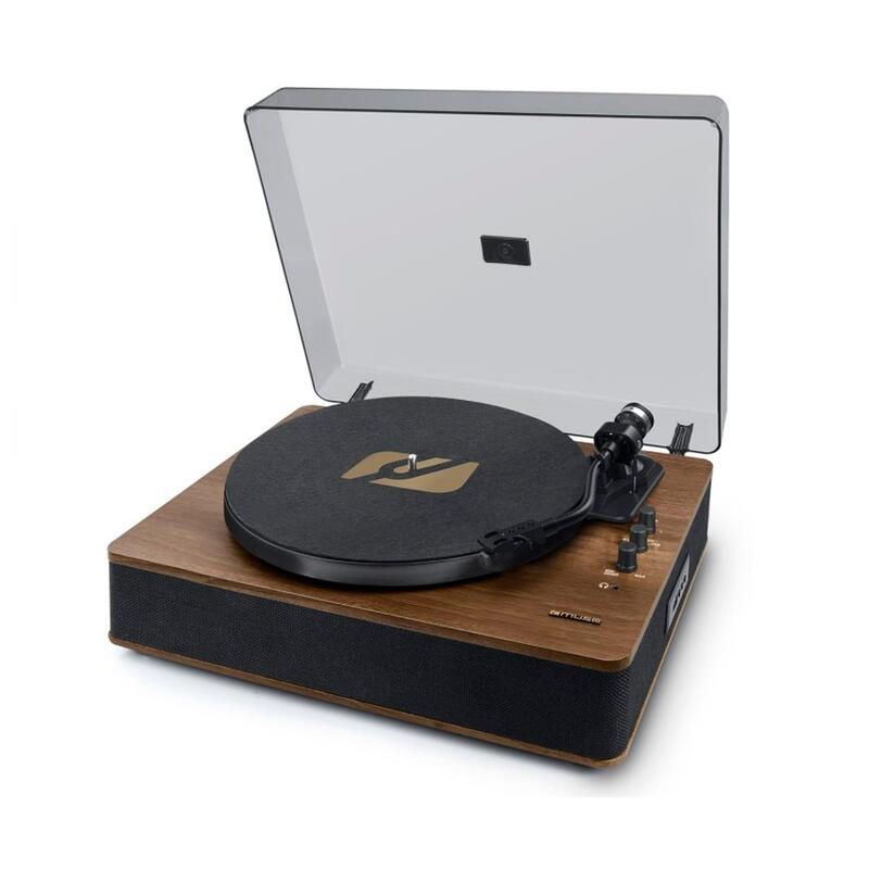 Muse Mt-107bto Wood Tocadiscos Con Altavoces