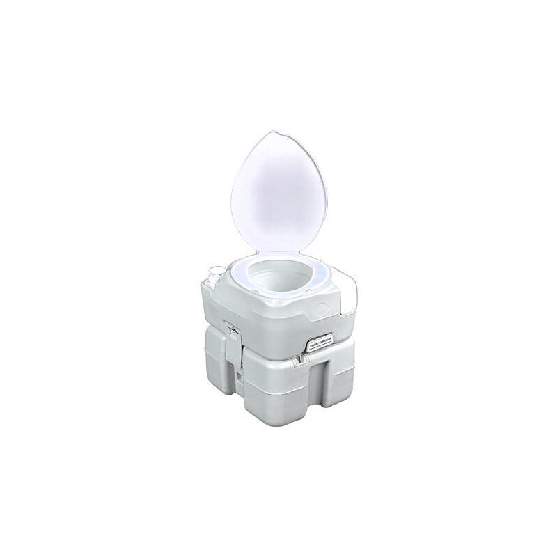 Muvip Inodoro Quimico Portatil 20 Litros Diagonal Con Nivel - Blanco