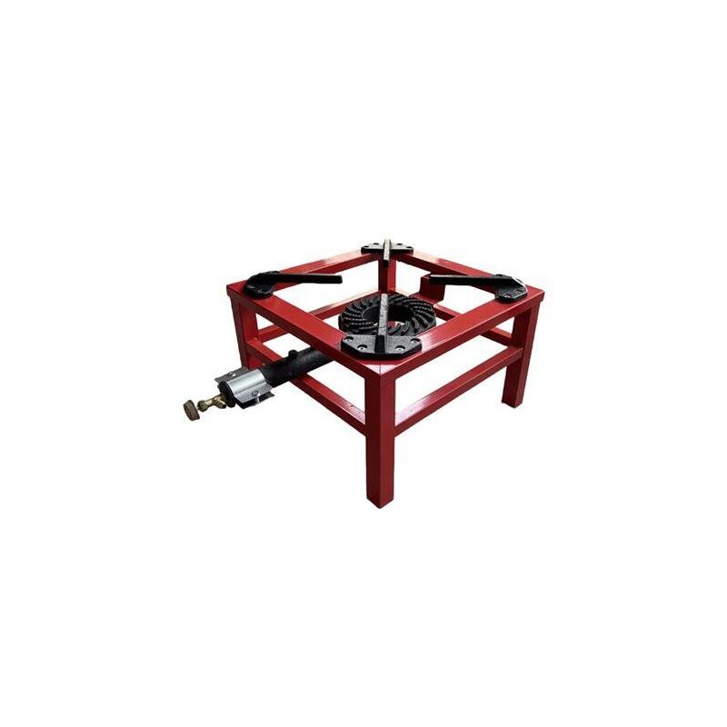 Muvip Mv0628 Hornillo A Gas Portatil Reforzado - Quemador De Hierro Fundido - Potencia 7.5kw - Llave De Regulacion De