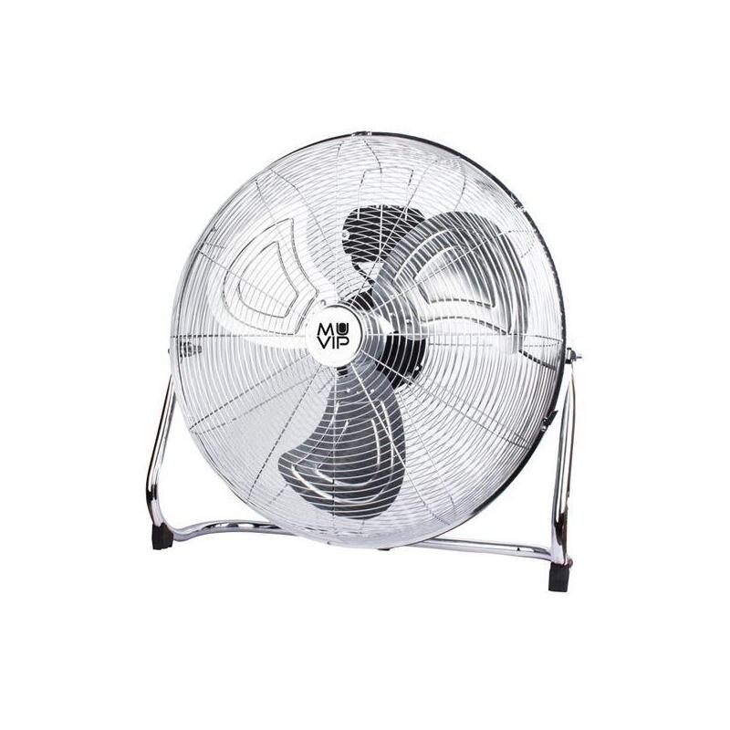 Muvip Ventilador Industrial De Suelo - 140w - 3 Velocidades - Plata