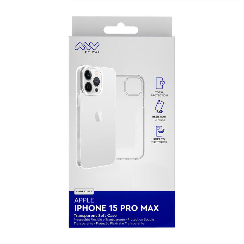 Myway Funda Compatible Con Apple Iphone 15 Pro Max Transparente