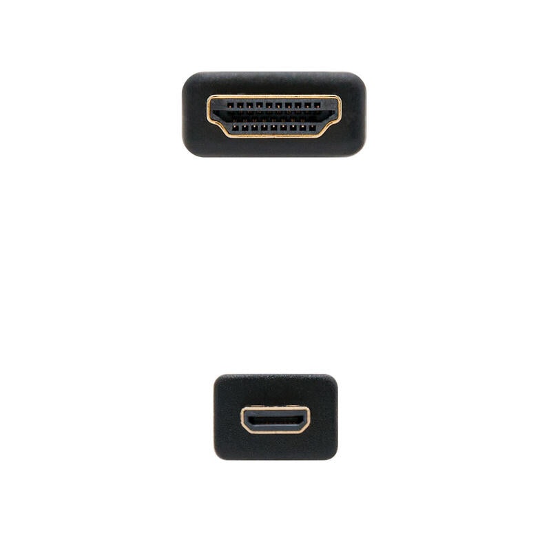 Nanocable Cable Micro Hdmi V1.4 Macho A Hdmi V1.4 Macho 1.80m - Alta Velocidad - Negro