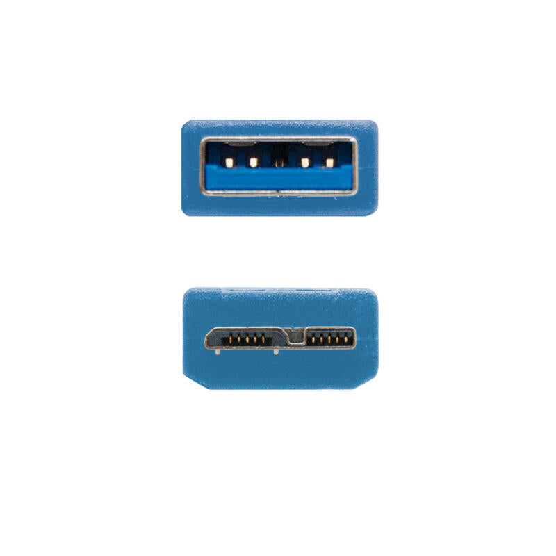Nanocable Cable Usb-A 3.0 Macho A Micro-Usb 3.0 Macho 1m - Azul