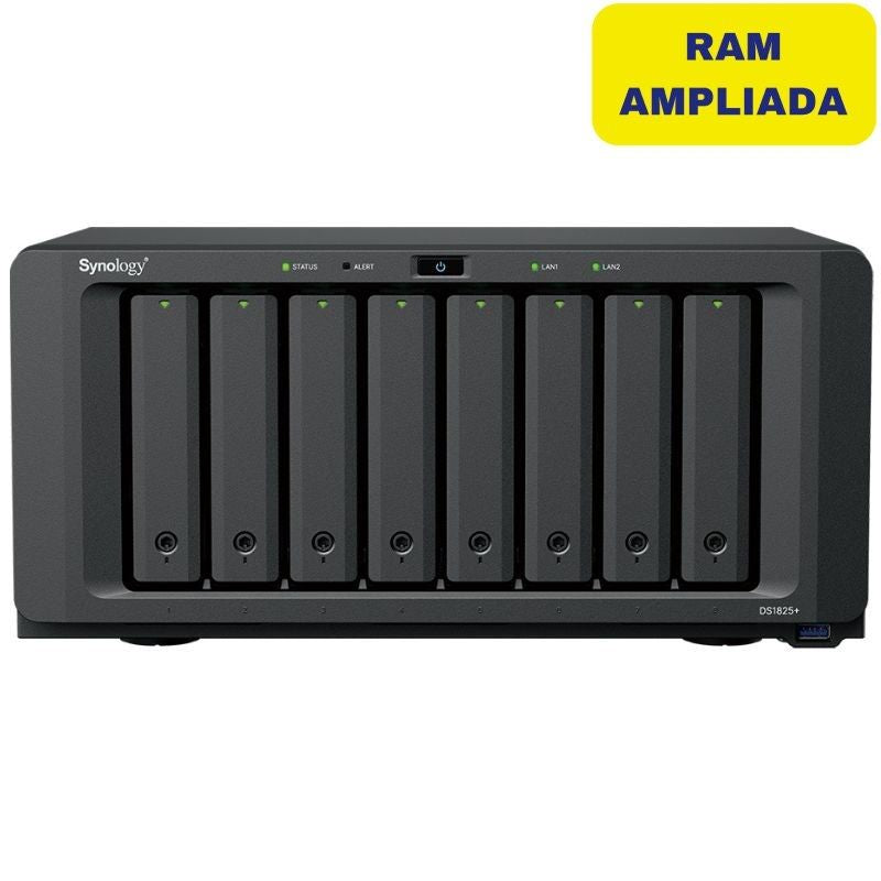 Nas Synology Diskstation Ds1825+ 8 Bahías 3.5'- 2.5' 16gb Ddr4 Formato Torre
