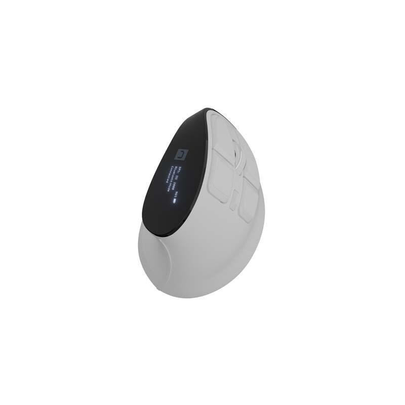 Natec Vertical Mouse Euphonie Pro Blanco Wireless Bt 5.0 4000dpi Silent Programmable