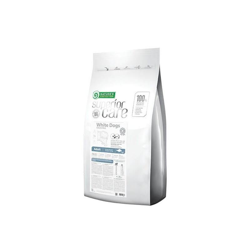 Nature'S Protection Superior Care White Dogs Grain Free Adult Small Bialoryba - Comida Seca Para Perros - 10 Kg